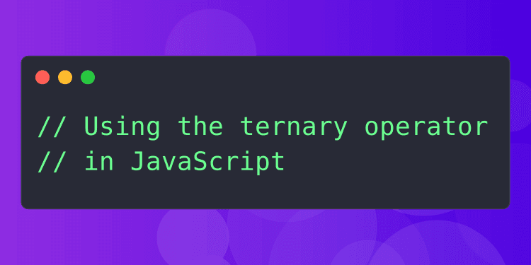 ternary variable assignment javascript