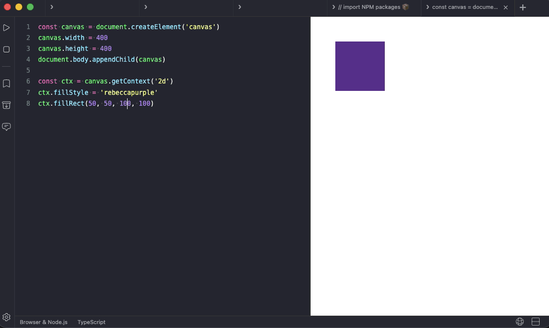 Canvas demo