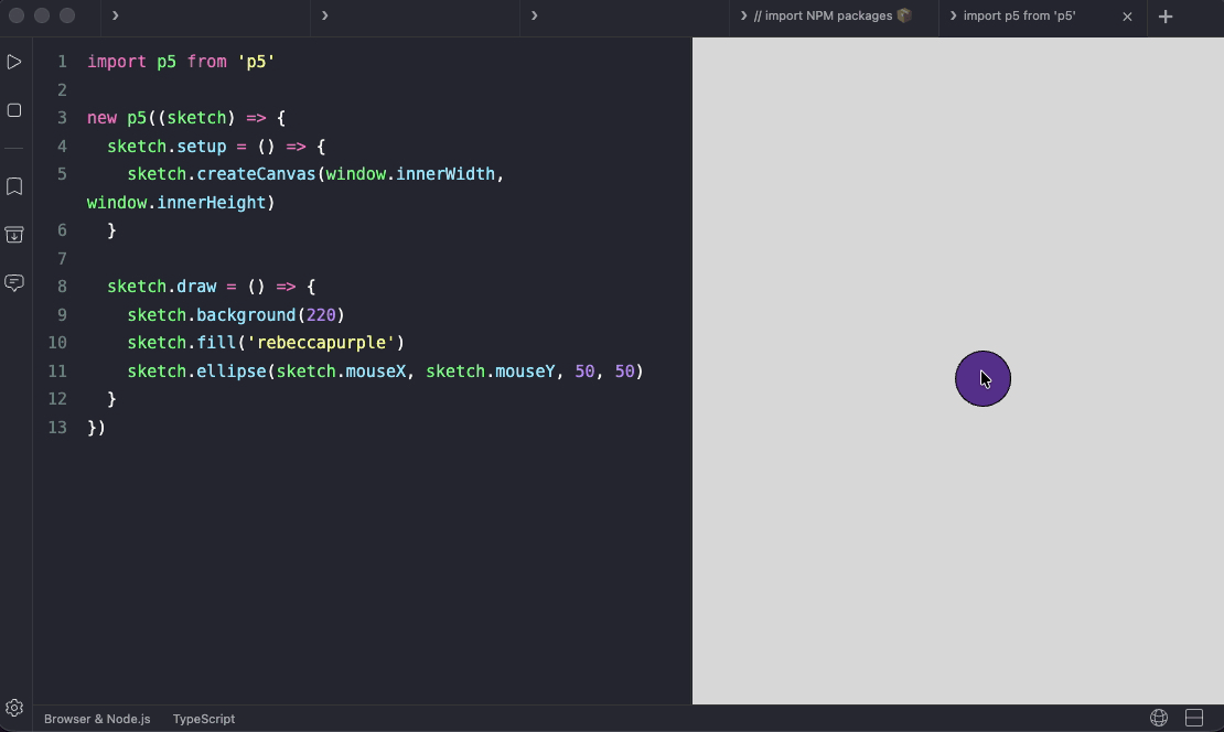 P5.js demo
