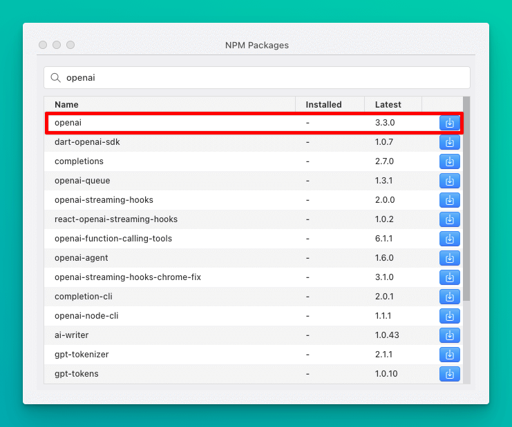 runjs openai installation