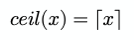 ceil function example
