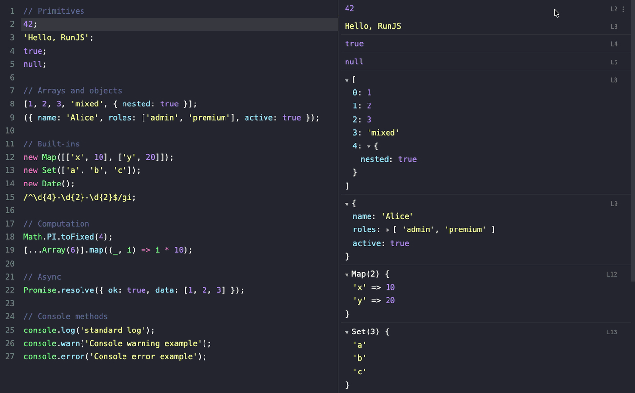 The rebuilt output panel